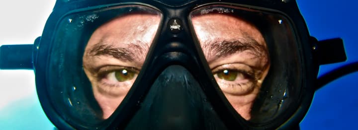 Foto Diving Chia: Gli occhi prima delle parole. È così che inizia ogni amore per il mare.